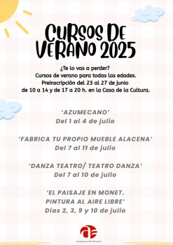 Se abre la preinscripción en los Cursos de Verano de Azuqueca 2025