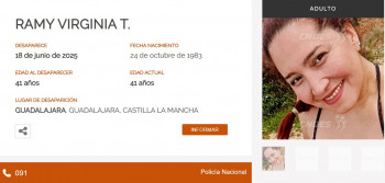 La Policía Nacional pide colaboración para localizar a Ramy Virginia