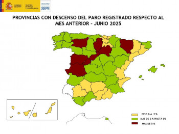 El paro vuelve a bajar en Guadalajara en el mes de junio
