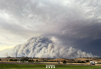 Mueren dos agricultores en un incendio forestal en Lleida