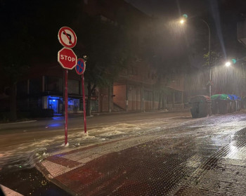 El Ayuntamiento de Guadalajara responde a las incidencias ante la fuerte tormenta con granizo 