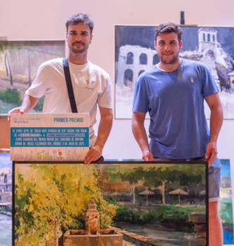 Una bella vista de la Fuente de los Muertos gana el XXII Concurso de Pintura Rápida 