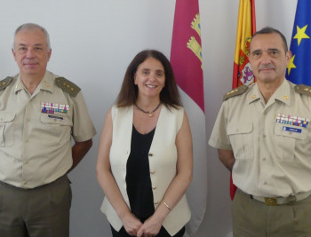 La subdelegada del Gobierno en Guadalajara recibe al nuevo subdelegado de Defensa