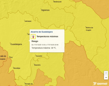 Aviso amarillo por altas temperaturas en Guadalajara