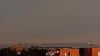 El humo y las cenizas del incendio de Toledo llegan hasta Guadalajara