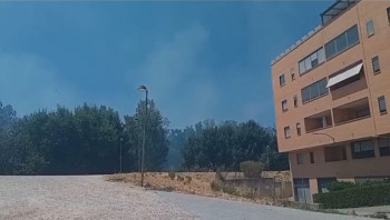 Incendio en el barrio de Los Manantiales