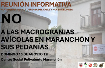 Convocada una mesa informativa para debatir sobre el proyecto de macrogranjas avícolas en Maranchón