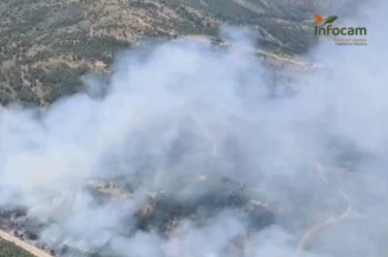 El incendio declarado en La Huerce pasa a nivel 1