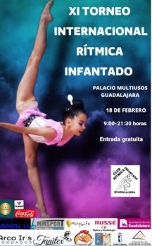 Más de 400 gimnastas a nivel nacional e internacional participan este sábado en el XI Torneo Internacional Rítmica Infantado