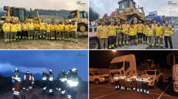 Regresan 'a casa' los efectivos del Infocam que han colaborado en los incendios de Castilla y León, Galicia y Asturias