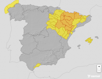 Aviso amarillo por tormentas en la Sierra Norte y el Señorío de Molina
