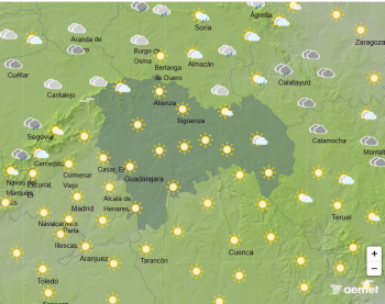 EL TIEMPO: Cielos principalmente despejados en la provincia de Guadalajara