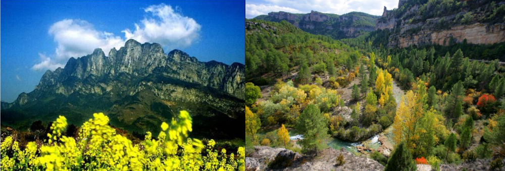 Imágenes: Geoparque de Luhan y Geoparque de la Comarca de Molina-Alto Tajo