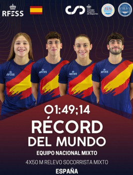 Orgullo alcarreño: récord del mundo y oros para los socorristas del Club Alcarreño en Polonia con la selección nacional
