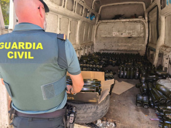 Pillados tras robar 511 botellas de aceite de oliva de un camión estacionado en un área de servicio de la A-2