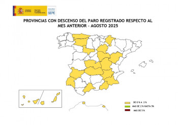 El paro bajó en Guadalajara en 127 personas, en el mes de agosto