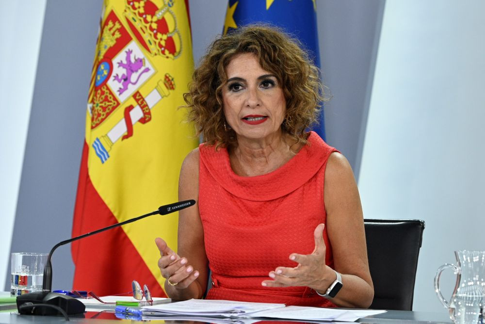 La ministra de Hacienda, María Jesús Montero, durante la rueda de prensa posterior el Consejo de Ministros. Imagen: Ministerio de Hacienda