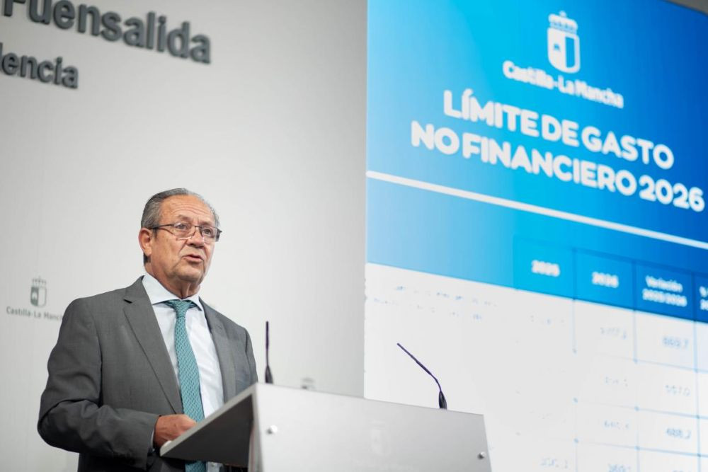 El consejero de Hacienda, Administraciones Públicas y Transformación Digital, Juan Alfonso Ruiz Molina. Imagen: JCCM