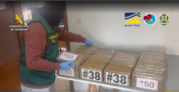 Guadalajara, clave en una operación internacional contra el narcotráfico que se salda con 19 detenidos y más de dos toneladas de cocaína incautadas