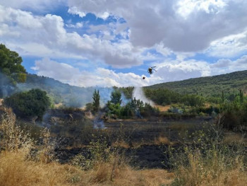 El Plan Infocam interviene en dos incendios forestales en Romancos y Trillo