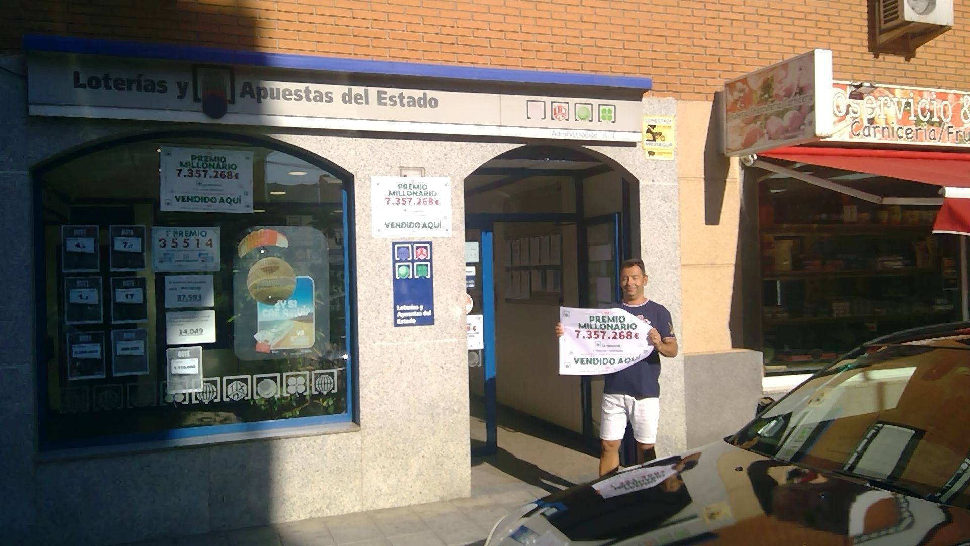 El boleto se selló en la Administracion número 1 de Azuqueca. //Imagen: Delegación Comercial de Loterías y Apuestas del Estado en Guadalajara.