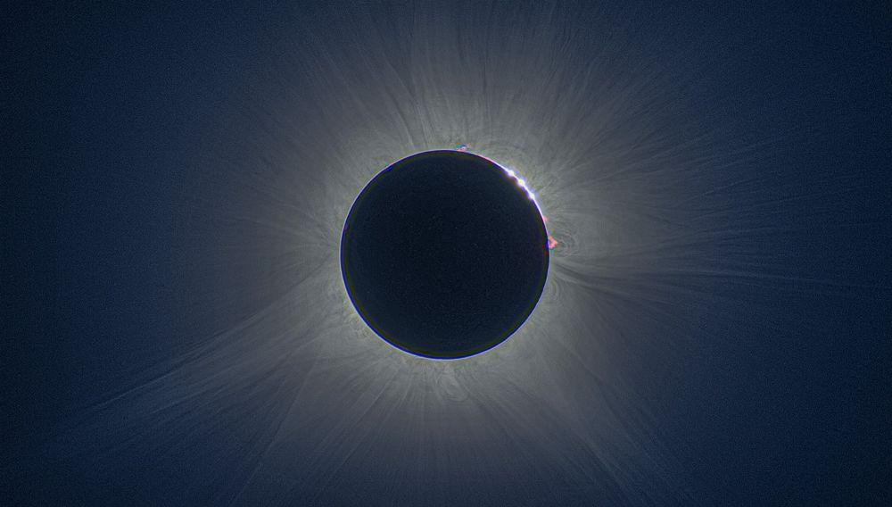 Eclipse solar. Imagen: Óscar Mártín. Fuente: Astroguada