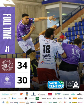 El SANICENTRO BM Guadalajara pelea pero se queda sin premio en Logroño