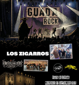 Noche de rock esta noche en la Plaza de España con el 'Guadarock 2025'