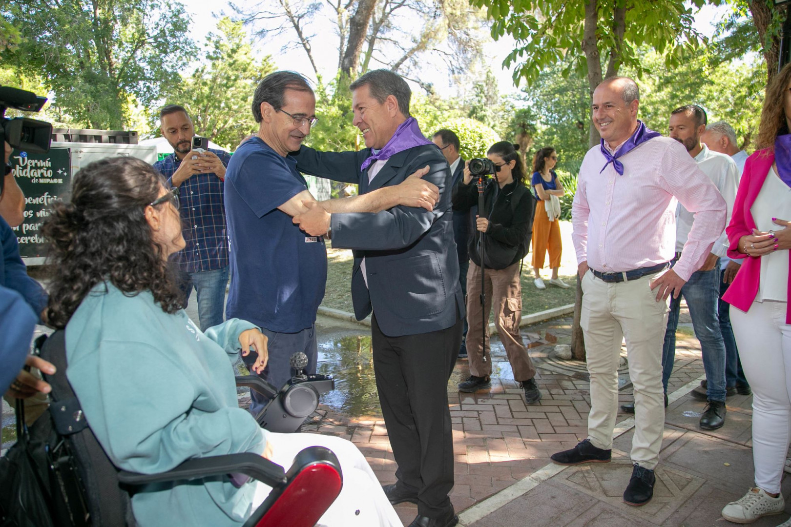 El presidente regional también visitó la capital el año pasado durante las Ferias y Fiestas//Imagen: JCCM.