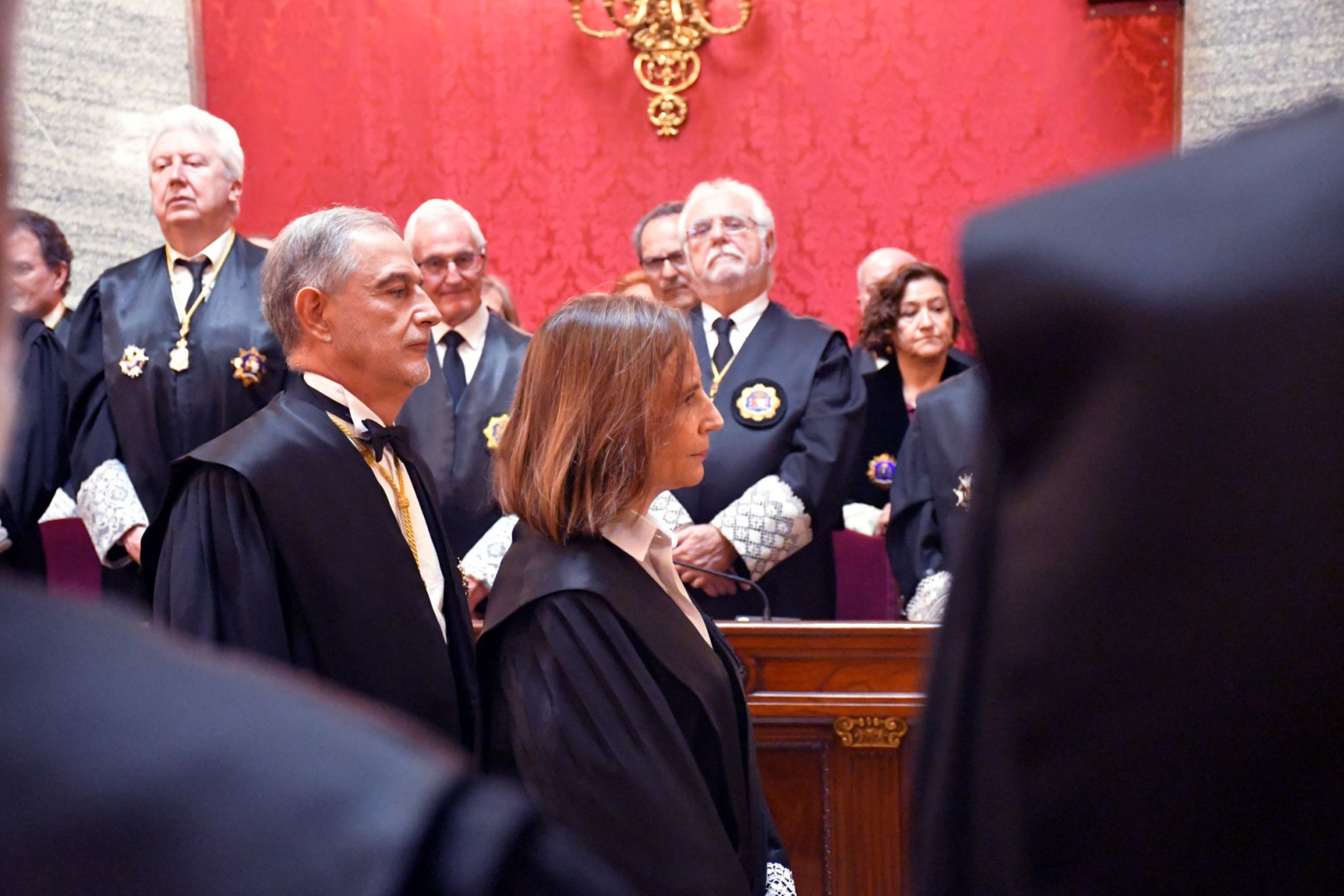 La magistrada Margarita Beladiez ha sido apadrinada por el presidente de la Sala Tercera, Pablo Lucas//Imagen: Comunicación Poder Judicial.