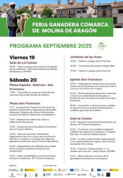 Molina de Aragón celebra la Feria Ganadera el próximo sábado 20 de septiembre
