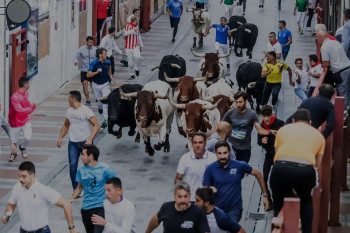 ENCIERROS GUADALAJARA. Cuarto y último encierro: rápido, muy participativo y con un herido grave