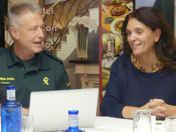 La subdelegada del Gobierno en Guadalajara se reúne con los mandos de la Guardia Civil de CLM