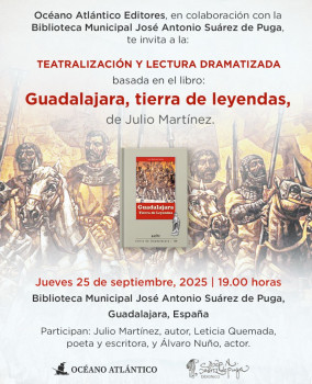 La Biblioteca Suárez de Puga acoge la teatralización del libro 'Guadalajara, tierra de leyendas'