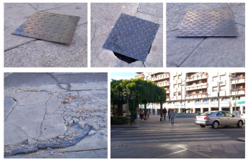 LOS VECINOS DENUNCIAN. ¡¡¡OJO, peligro de caída!!!