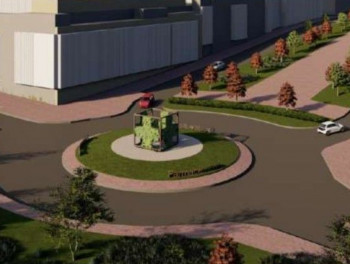 La rotonda del Colegio Oficial de Farmacéuticos contará una escultura simbólica y espacio ornamental renovado