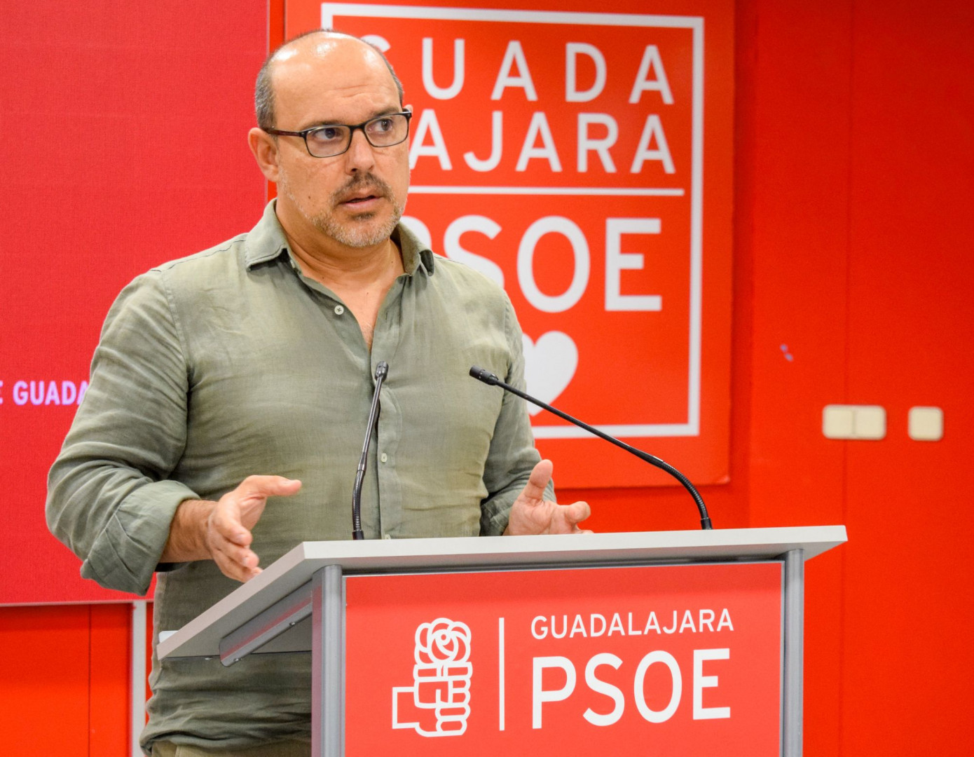 Pablo Bellido, secretario general del PSOE de Guadalajara//Imagen: PSOE Guadalajara.