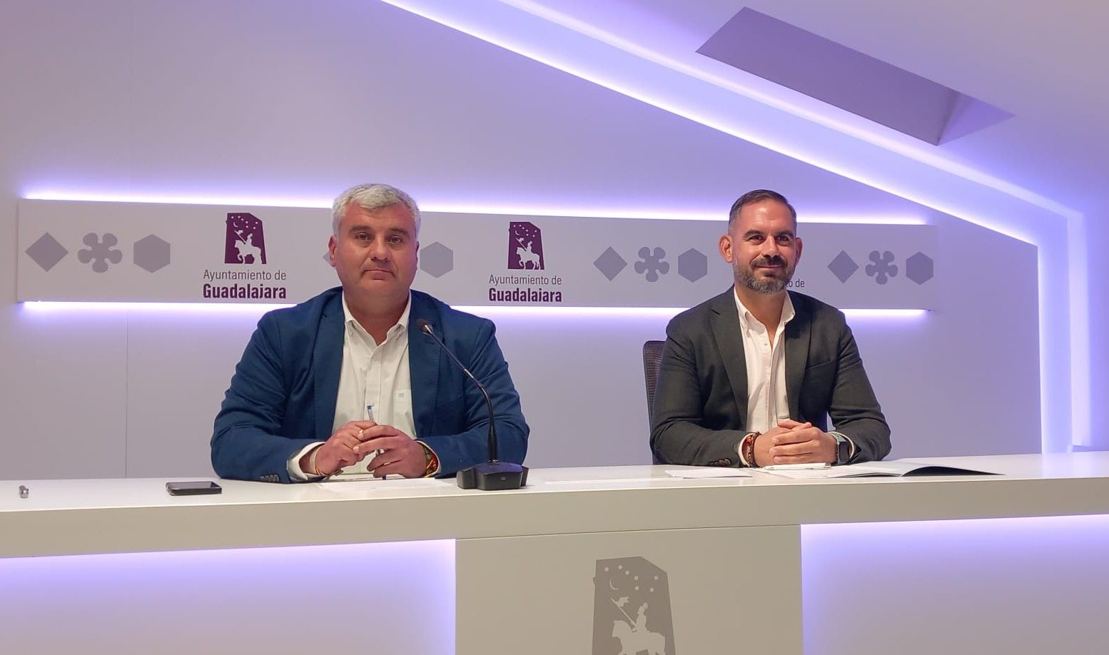 Alfonso Esteban y Santiago López durante la rueda de prensa.
