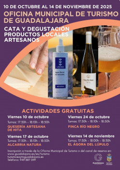 Catas y degustaciones en la Oficina de Turismo de Guadalajara
