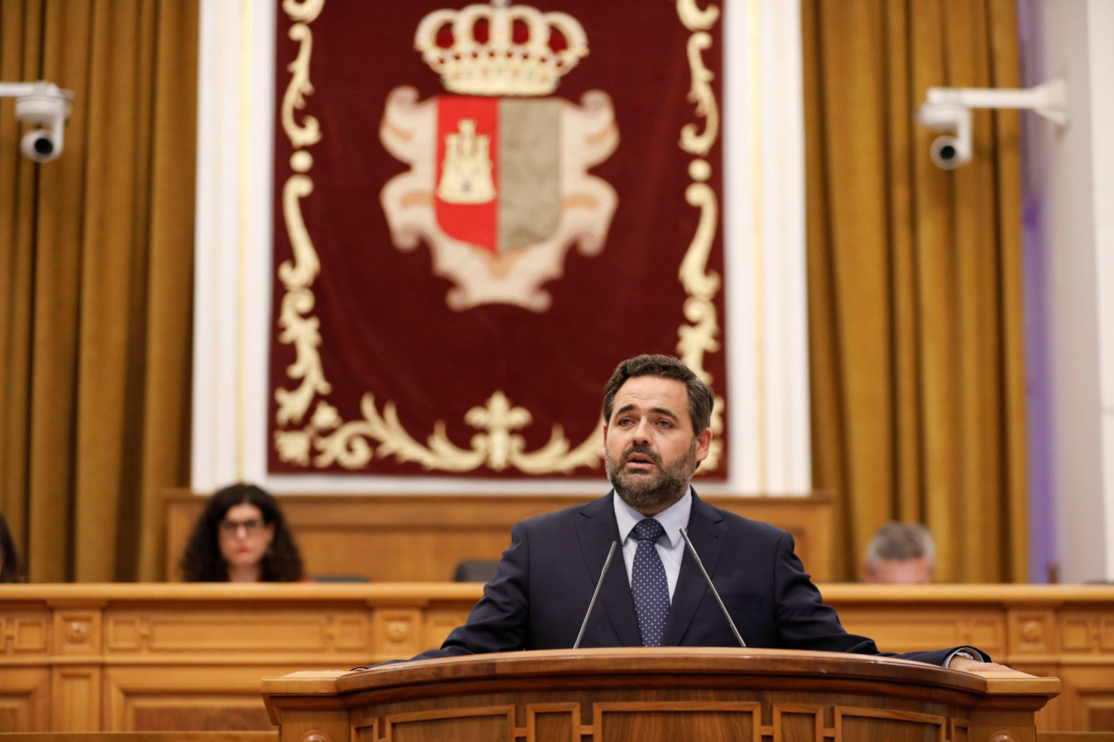 Paco Núñez, durante su intervención de ayer en el Denate Sobre el Estado de la Región//Imagen: PP CLM. 