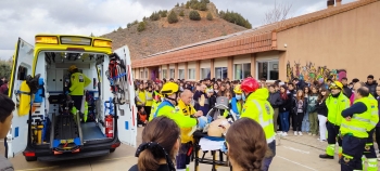 El IES Doña Blanca de Molina pone a prueba su Plan de Emergencias con un espectacular simulacro de incendio 