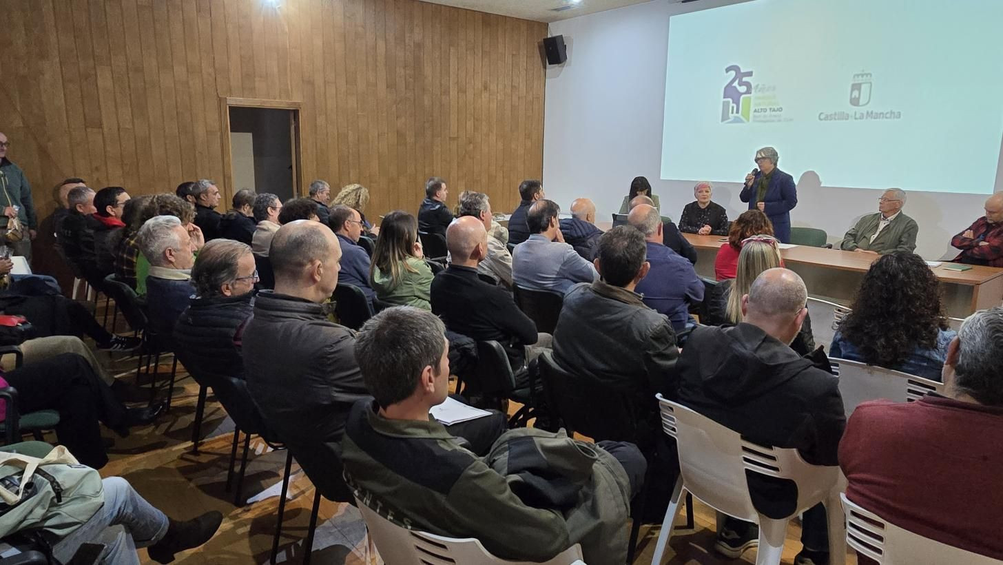 La consejera de Desarrollo Sostenible, durante el acto celebrado hoy en Corduente//Imagen: JCCM.