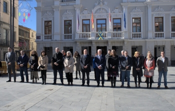 Guadalajara guarda cinco minutos de silencio en apoyo al pueblo de Ucrania, cuando se cumple un año de la invasión rusa