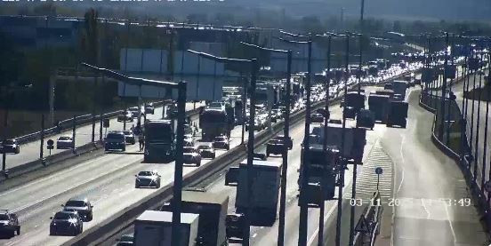 Un accidente en la A-2 provoca retenciones a la entrada de Guadalajara