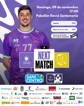 Derbi en el Santamaría: el SANICENTRO Balonmano Guadalajara quiere prolongar su buena inercia ante Caserío