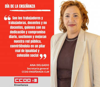CCOO pide más inversión y más recursos humanos en la educación pública en CLM