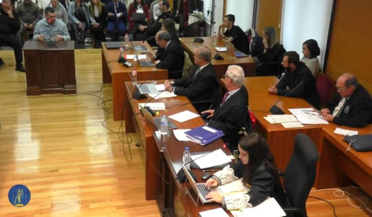 Un momento de la declaración del acusado principal. Imagen: El Decano