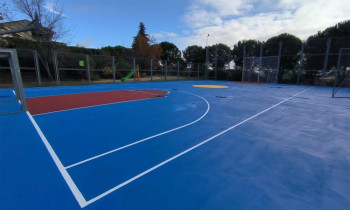 Cabanillas renuevas las pistas deportivas del Parque Albarda Gallega, en el Campo de Golf