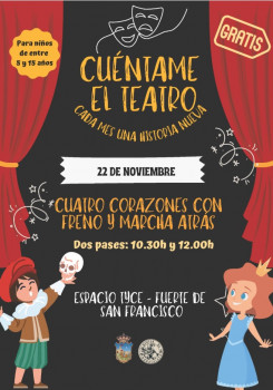 Este fin de semana continúa 'Cuéntame el teatro', con la obra 'Cuatro corazones con freno y marcha atrás'