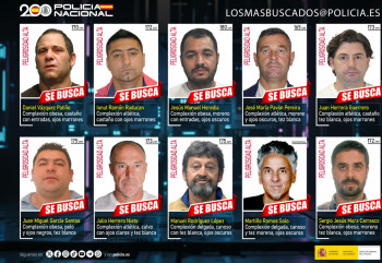 La Policía Nacional solicita la colaboración ciudadana para detener a los fugitivos más buscados en España